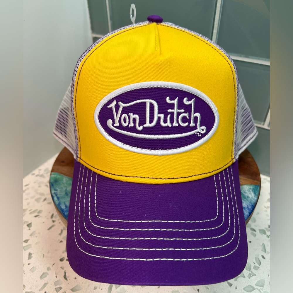 NWT Von Dutch | Purple Gold Trucker Hat